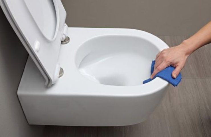 Wc pulito e disinfettato trucco fai da te 