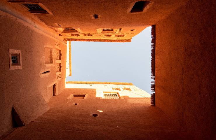 La tipica costruzione marocchina, colore rosso deserto