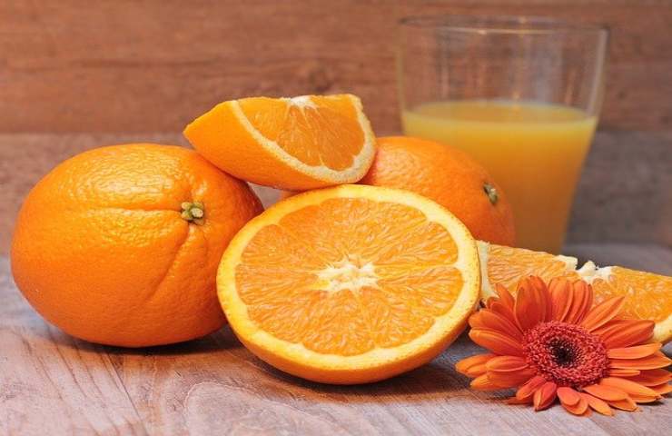arancia vitamina pelle