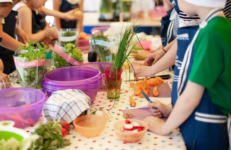 bambini e cibo bio