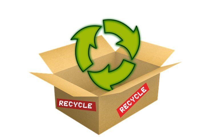 scatola riciclabile 