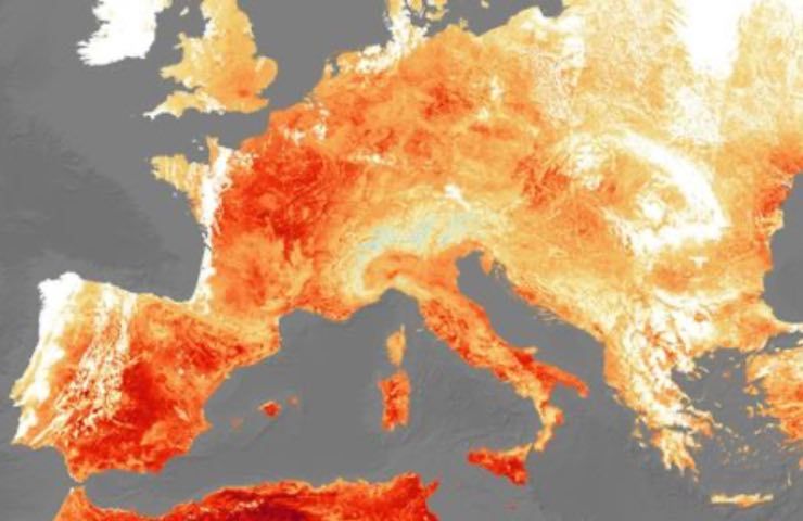 caldo Italia innalzamento temperature