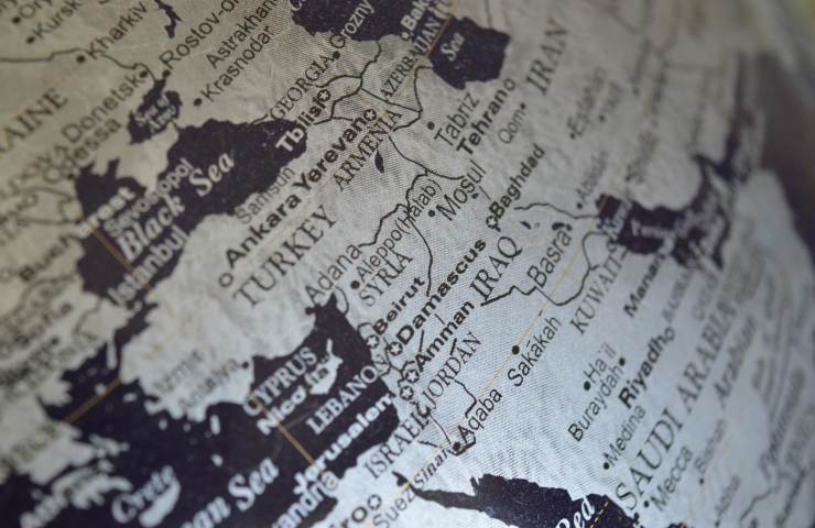 Iraq lago cartina