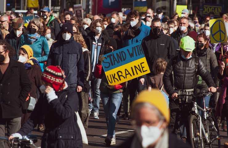 Conflitto Ucraina dimostrazione