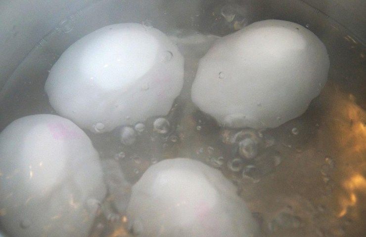 Acqua uova bianche