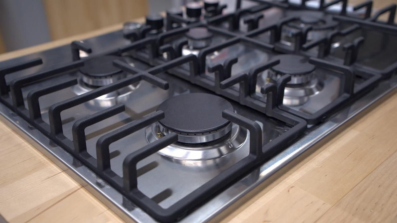 Piano cottura pulito