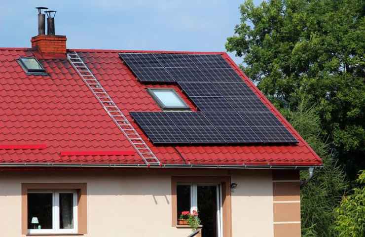 Solar panel energy income 