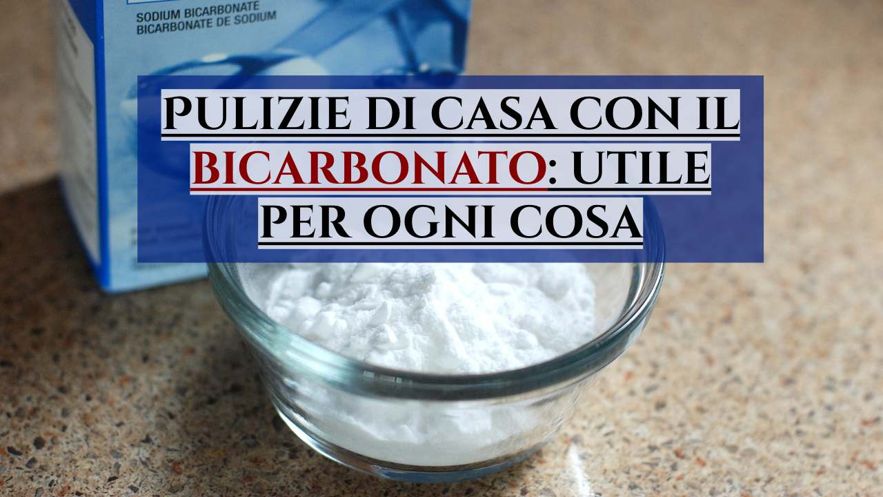 pulizie casa bicarbonato