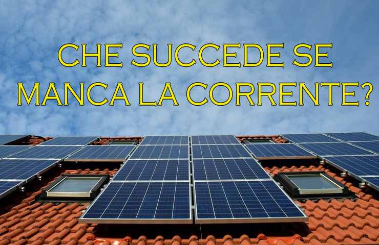 funzionano pannelli solari senza elettricità