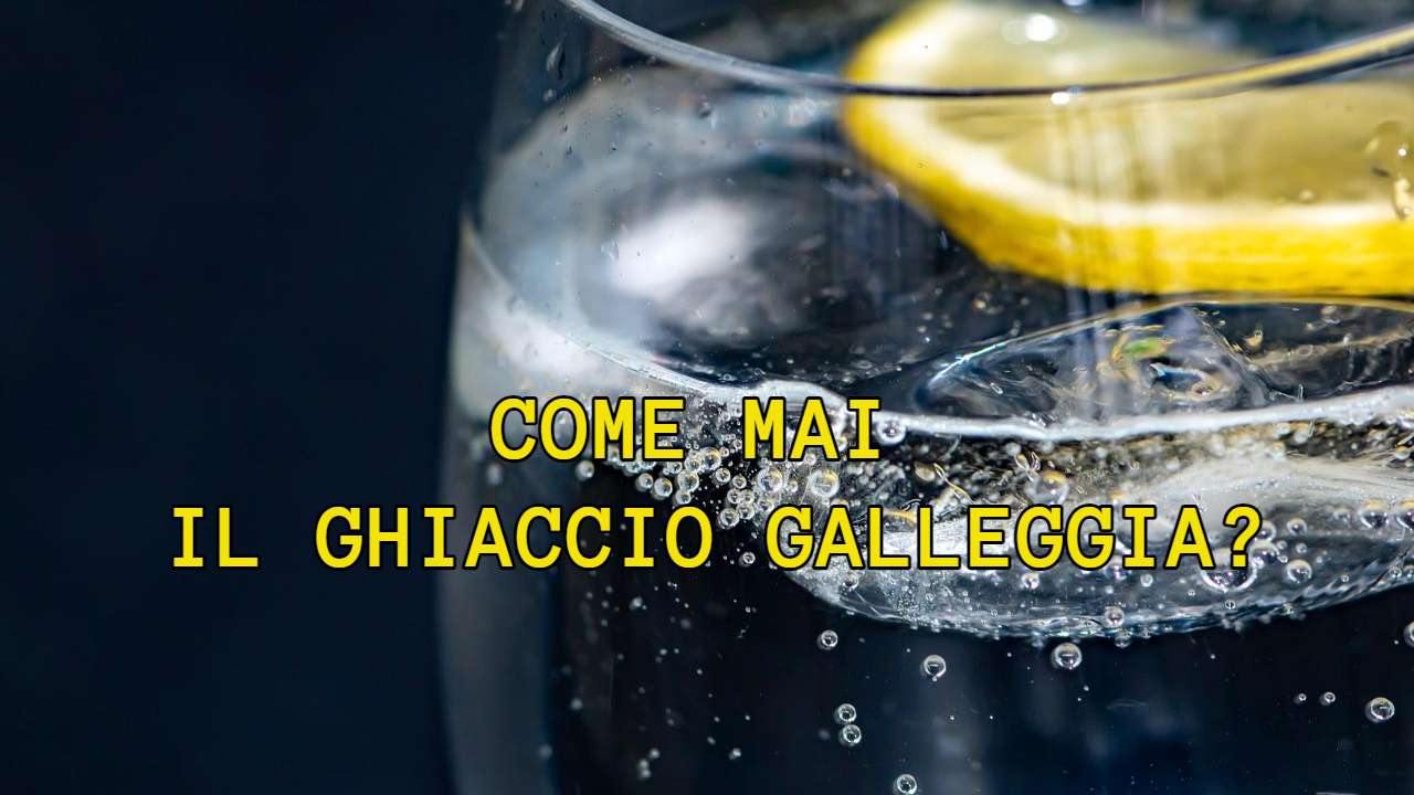 fenomeno ghiaccio galleggiamento acqua