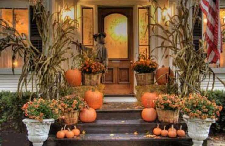 Portico decorazioni autunno