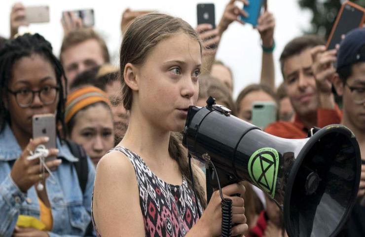 Greta Thunberg manifestazione 