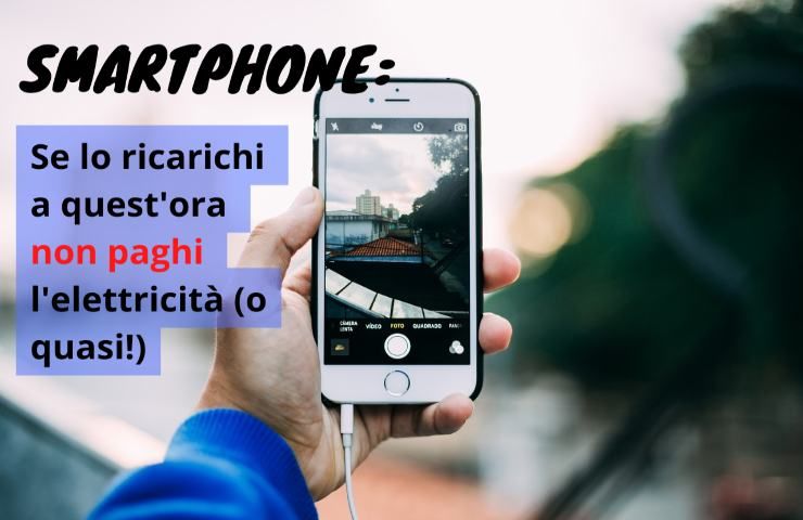 Smartphone ricarica consumi