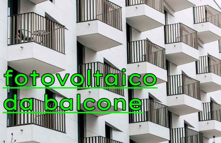 balcone spazio fotovoltaico risparmio