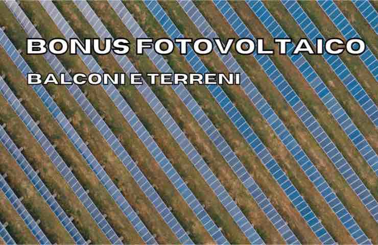 bonus fotovoltaico balcone