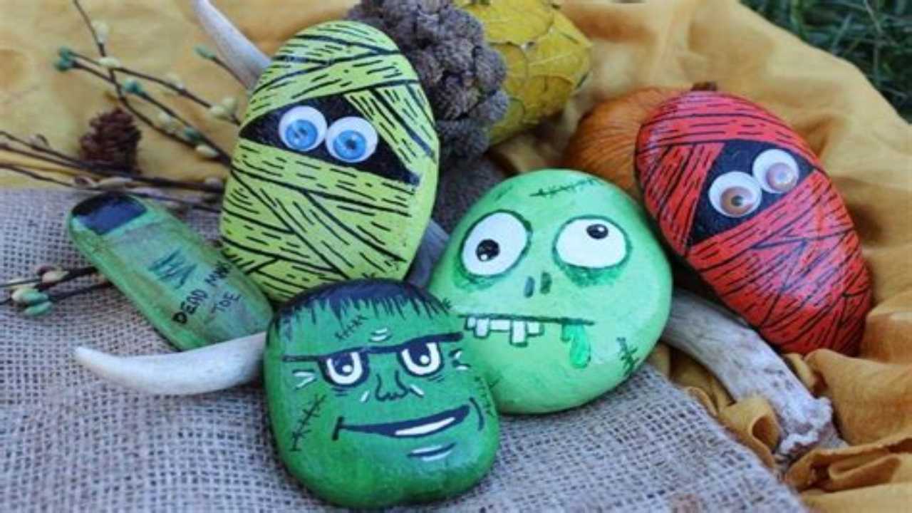 sassi decorati bambini