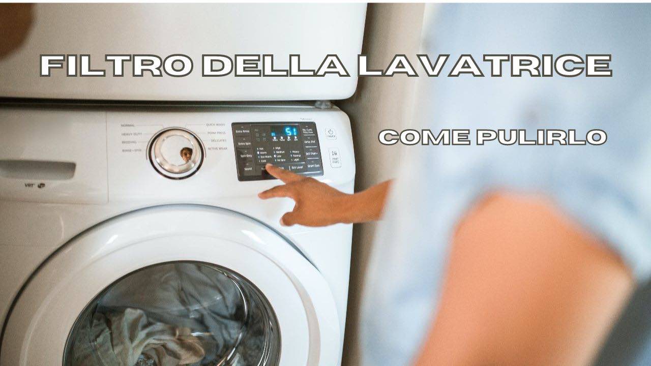lavatrice pulizia filtro barattolo