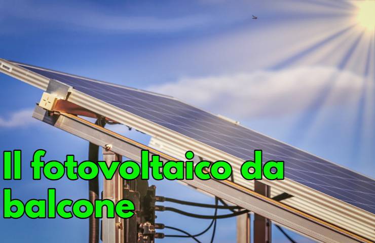 fotovoltaico balcone risparmio