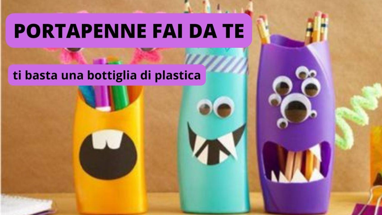 portapenne idea riciclo plastica