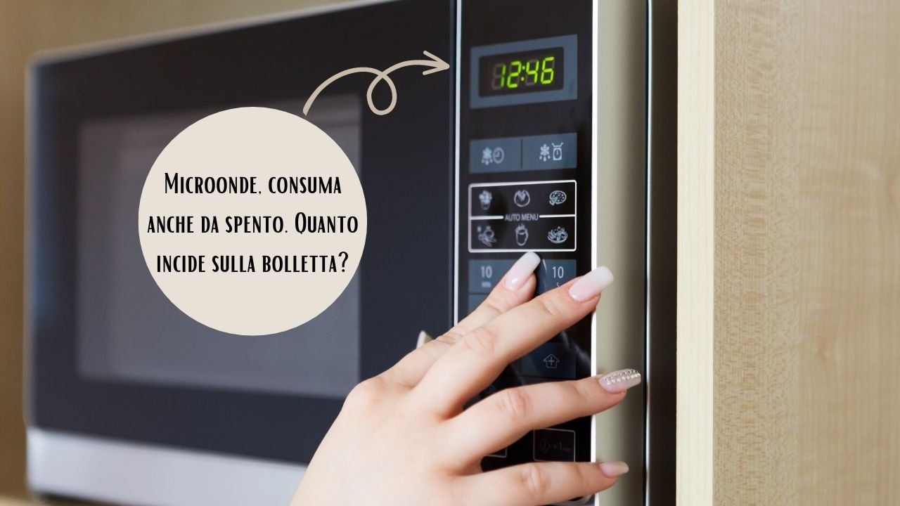 Microwave, consumed even when turned off: how much does it weigh on the bill?