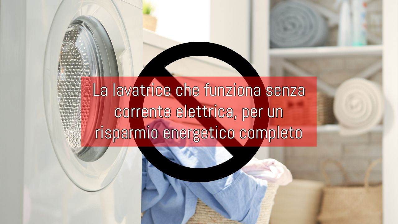 lavatrice senza corrente