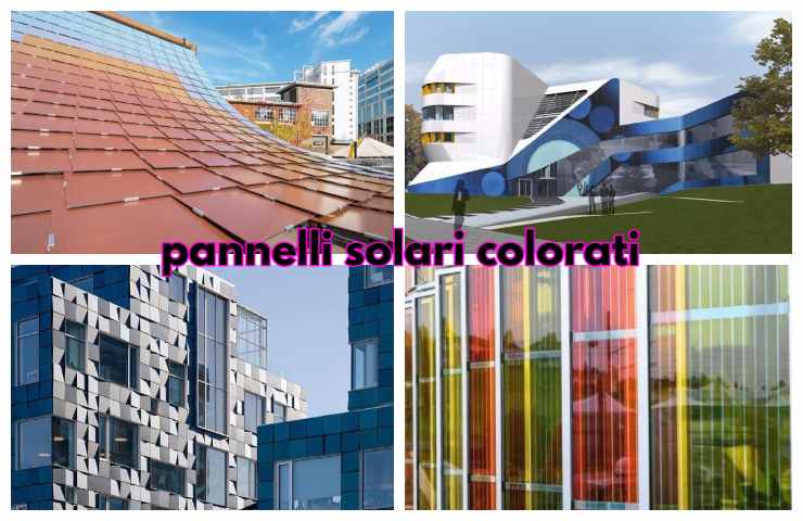 pannelli solari colorati design