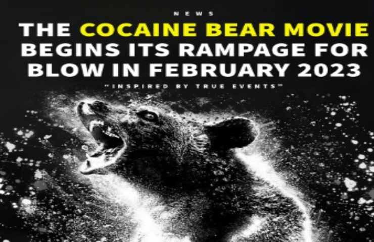 Cocaine Bear locandina orso cocaina 