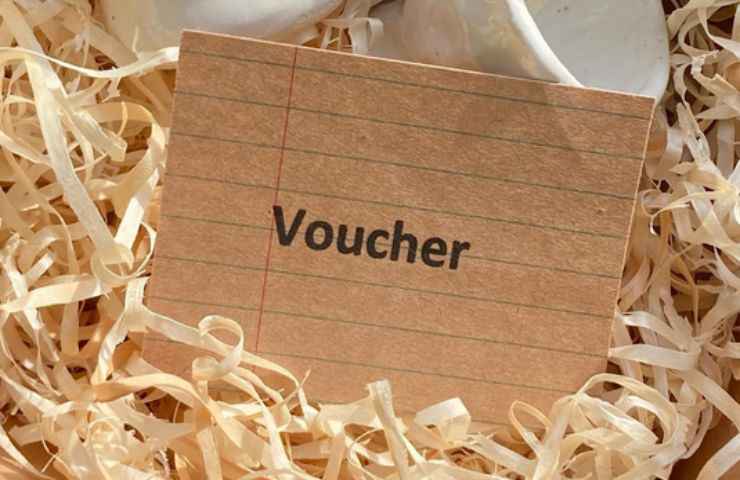 voucher scritta foglio