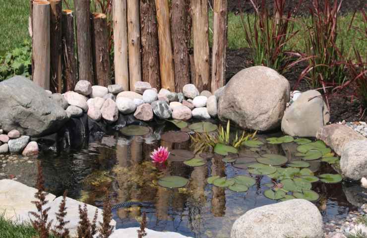 Laghetto giardino dritte creazione 