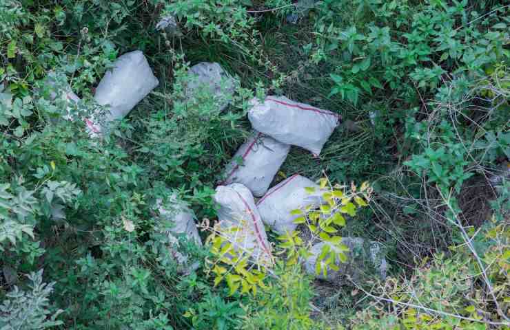 rifiuti abbandonati fototrappole