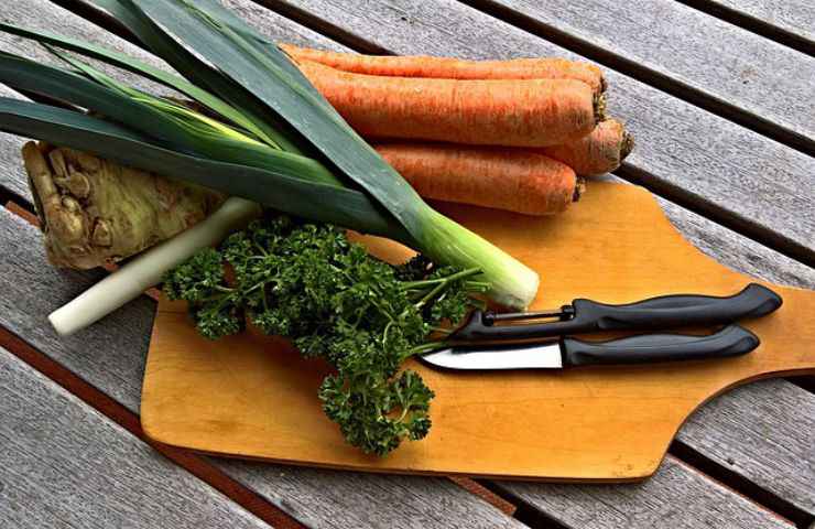 verdure carote porro