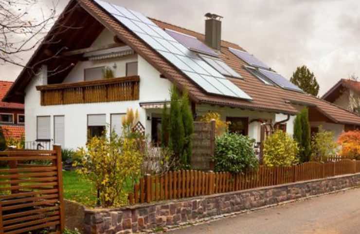 casa impianto fotovoltaico 