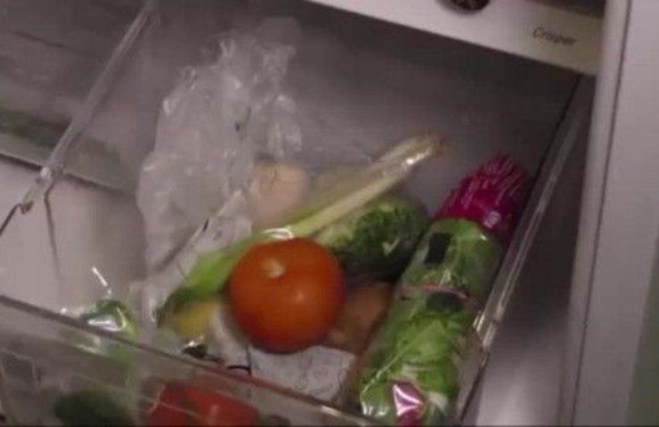 Frutta e verdura contenitori frigo