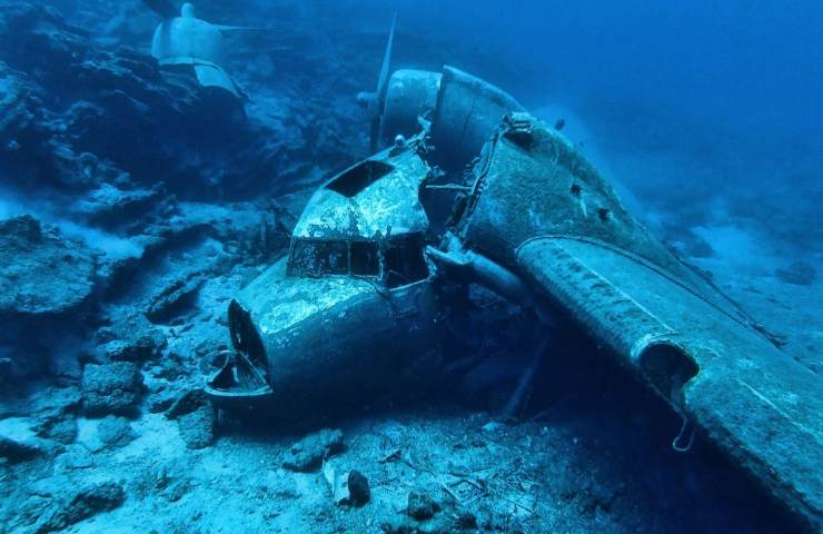 Relitto aereo fondali Sciacca 