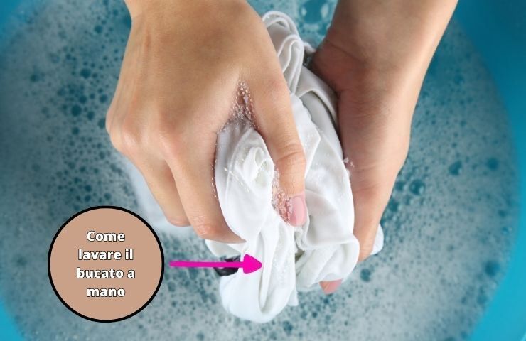 metodo lavare bucato mano
