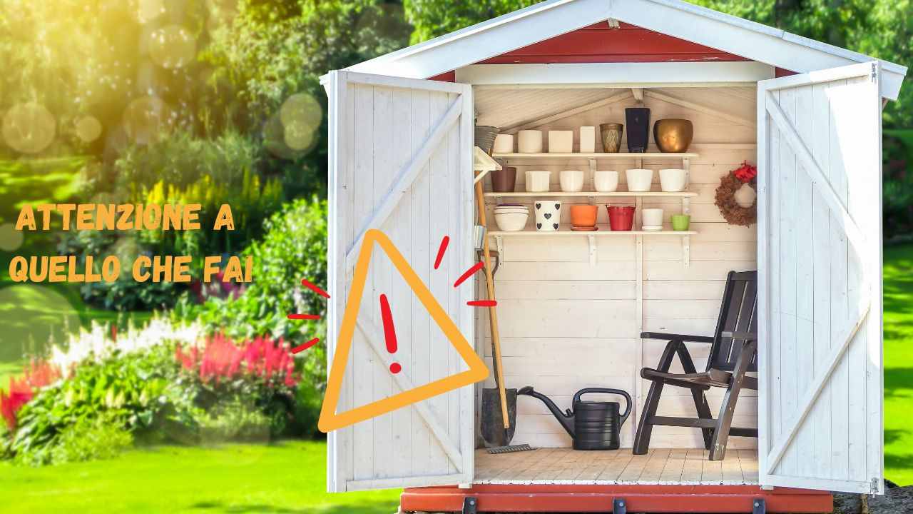 Casetta attrezzi giardino regole