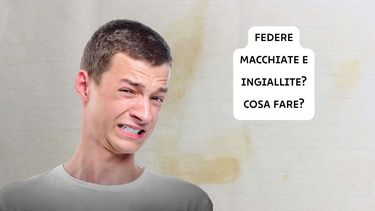 eliminare macchie federe ingiallite