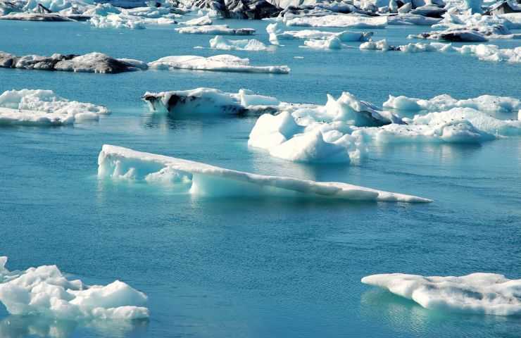 oceano artico ghiaccio proiezioni 