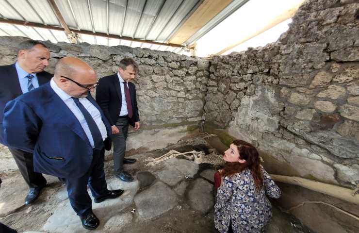  scavi Pompei visita Sangiuliano 