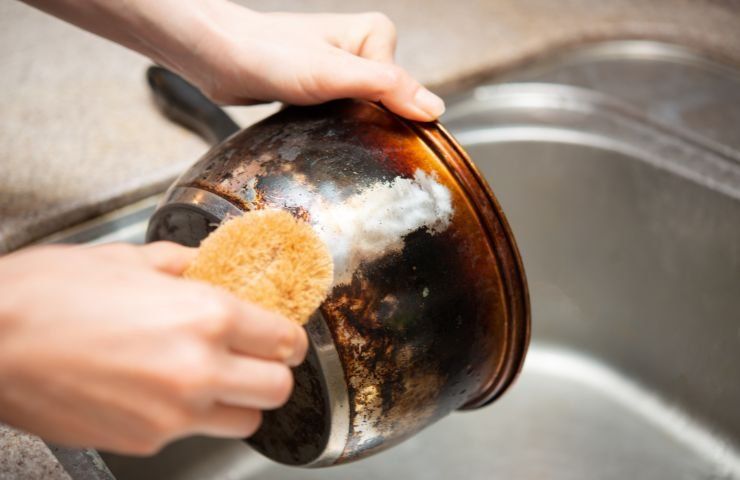 caffè aggiungi acetone acciaio pentole 