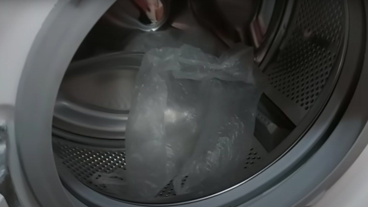 sacchetto plastica lavatrice