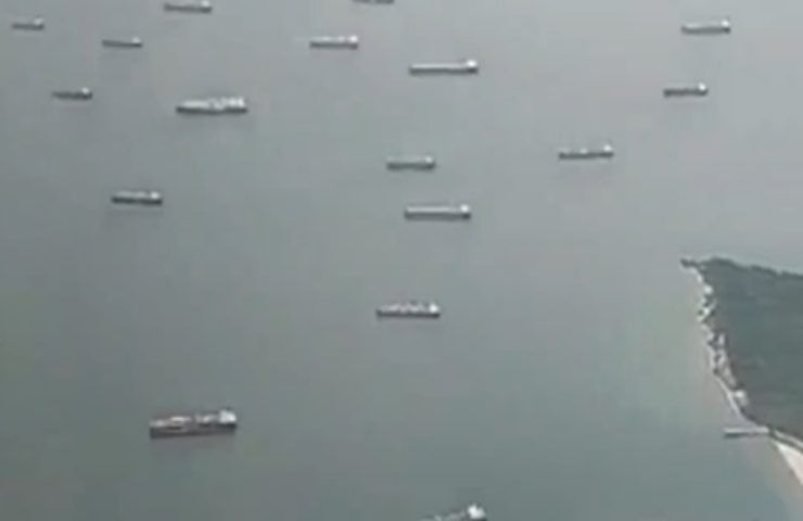 Canale di Panama secco navi bloccate 