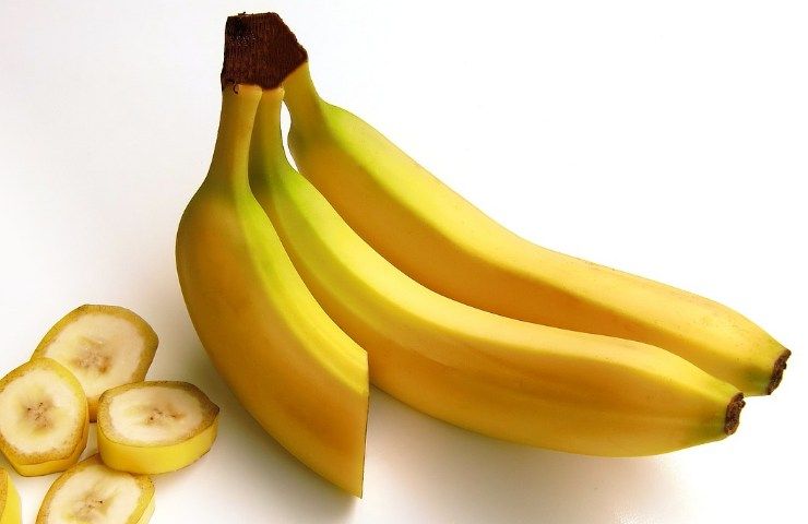 nutrienti, banane, snack,, pasti, frutto