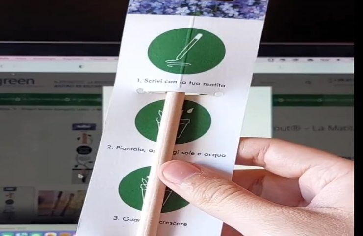 Una penna realizzata con i semi iGreen