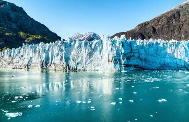 NASA destino ghiacciai segnato motivo 