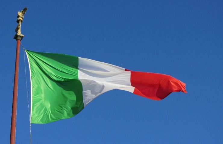 bandiera dell'Italia 