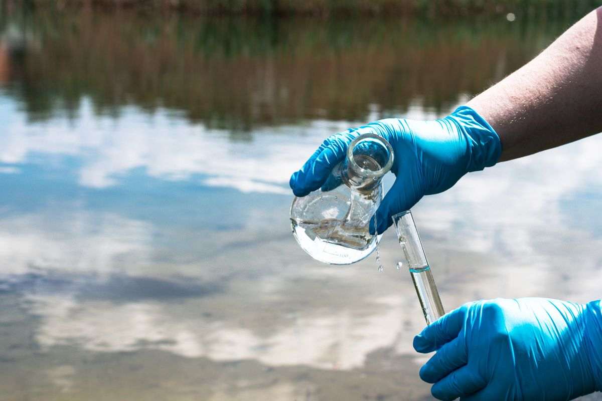 Campione di acqua da analizzare