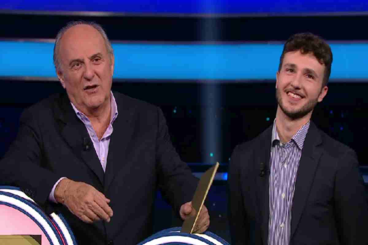 Riccardo Piancatelli con Gerry Scotti